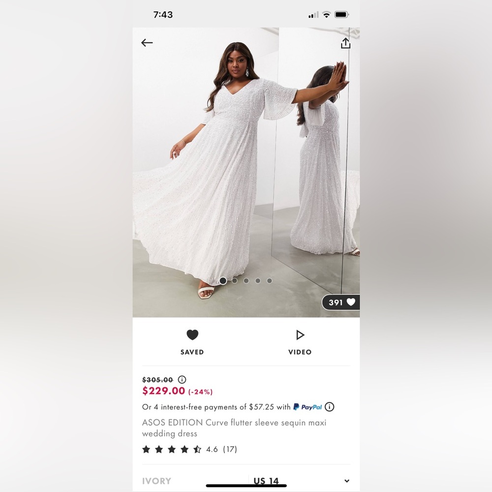 I bought the size 16 and it is loose on my boobs.